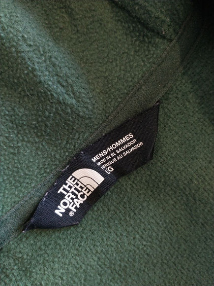 The North Face | Men's Green Full Zip Hoodie Hooded Jacket Soft Shell Fleece | L - Picture 5 of 7